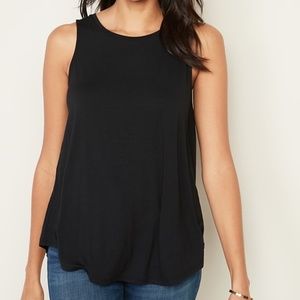 BLACK Luxe High-Neck Swing Tank for Women